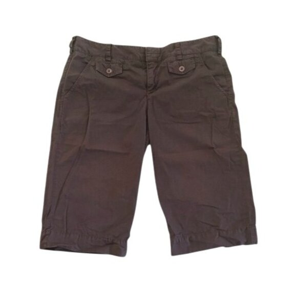 Vince. Brown Cargo Capri Shorts Sz 8 Y2K - Picture 1 of 16